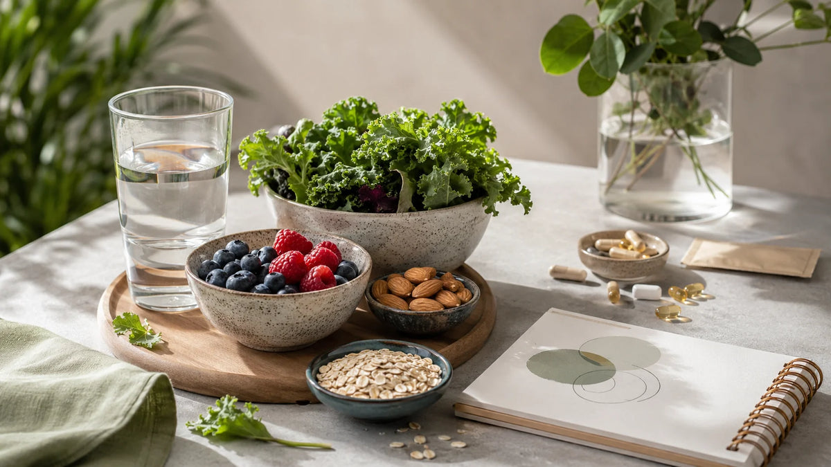 Baza zilnica de nutritie si suplimente secundare pentru o rutina de longevitate echilibrata V1 Health