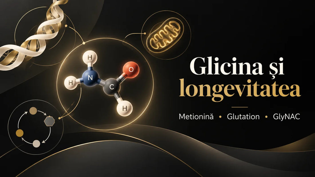 Glicina și longevitatea – metionină, glutation și GlyNAC