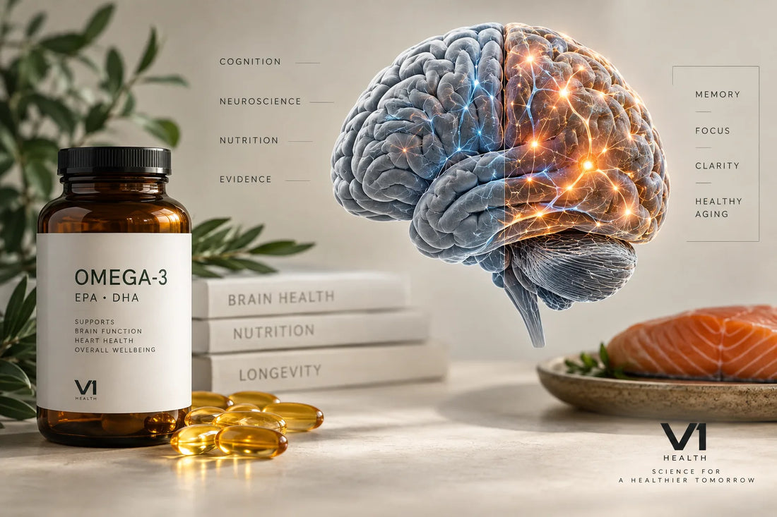 Omega-3, EPA și DHA – articol V1 Health despre studiul din 2026 și declinul cognitiv