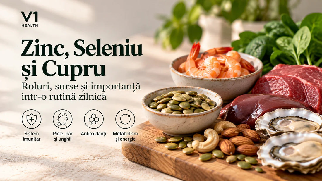 Zinc, seleniu si cupru - roluri, surse, echilibru si doze