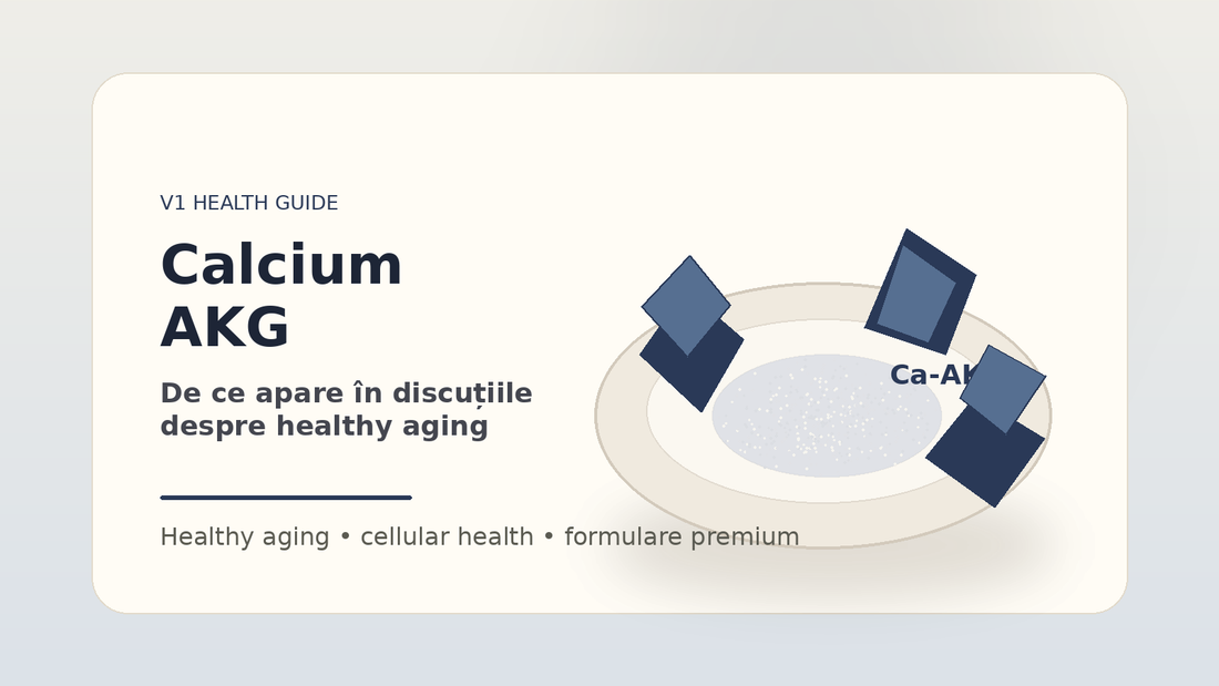Calcium AKG in formule de healthy aging V1 Health