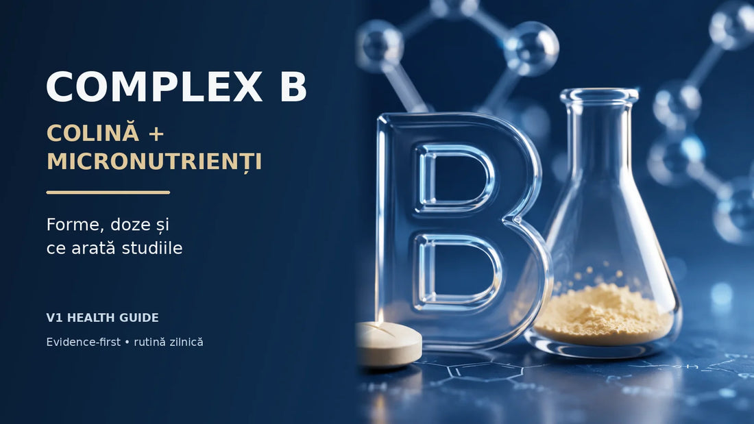 Complex B, colină și micronutrienți – forme, doze și studii | V1 Health