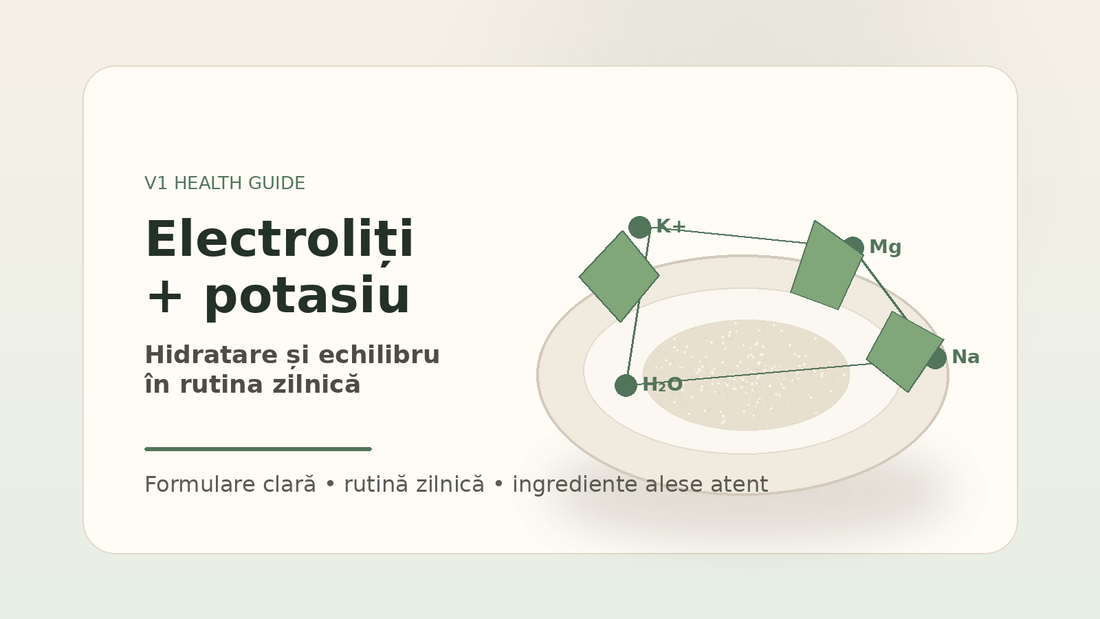Electroliti si potasiu pentru rutina zilnica V1 Health