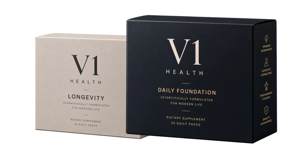 V1 Daily Foundation si V1 Longevity in noile ambalaje